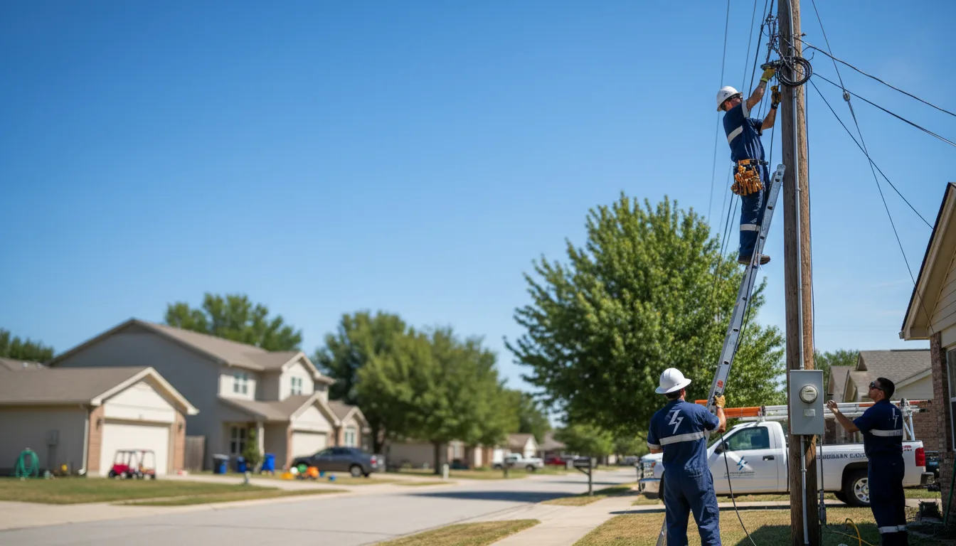 Residential electrician providing installation services in Pomona, IL